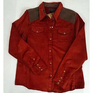 Bit & Bridle for Her Women's XL Suede Shirt Snap Front NWT